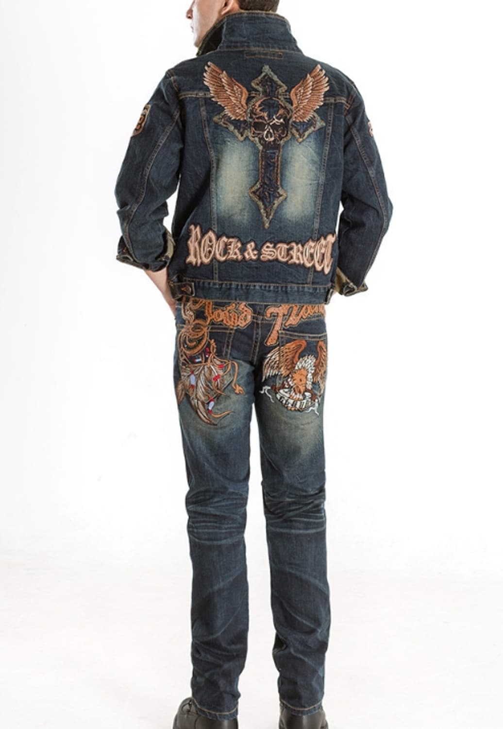 독수리워싱 스트레이트핏 자수 PANT  상품이미지3