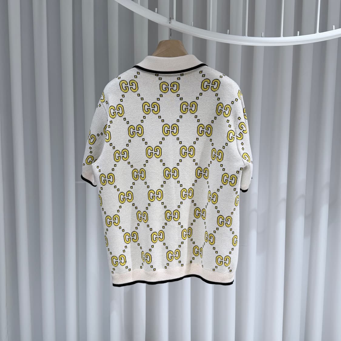(S/L) / 구찌 GG 로고 코튼 볼링 반팔 셔츠 자켓 상품이미지5