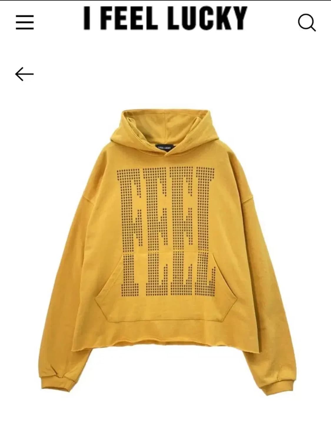 [구매글] 아이필럭키 Feel star hoodie yellow 상품이미지1