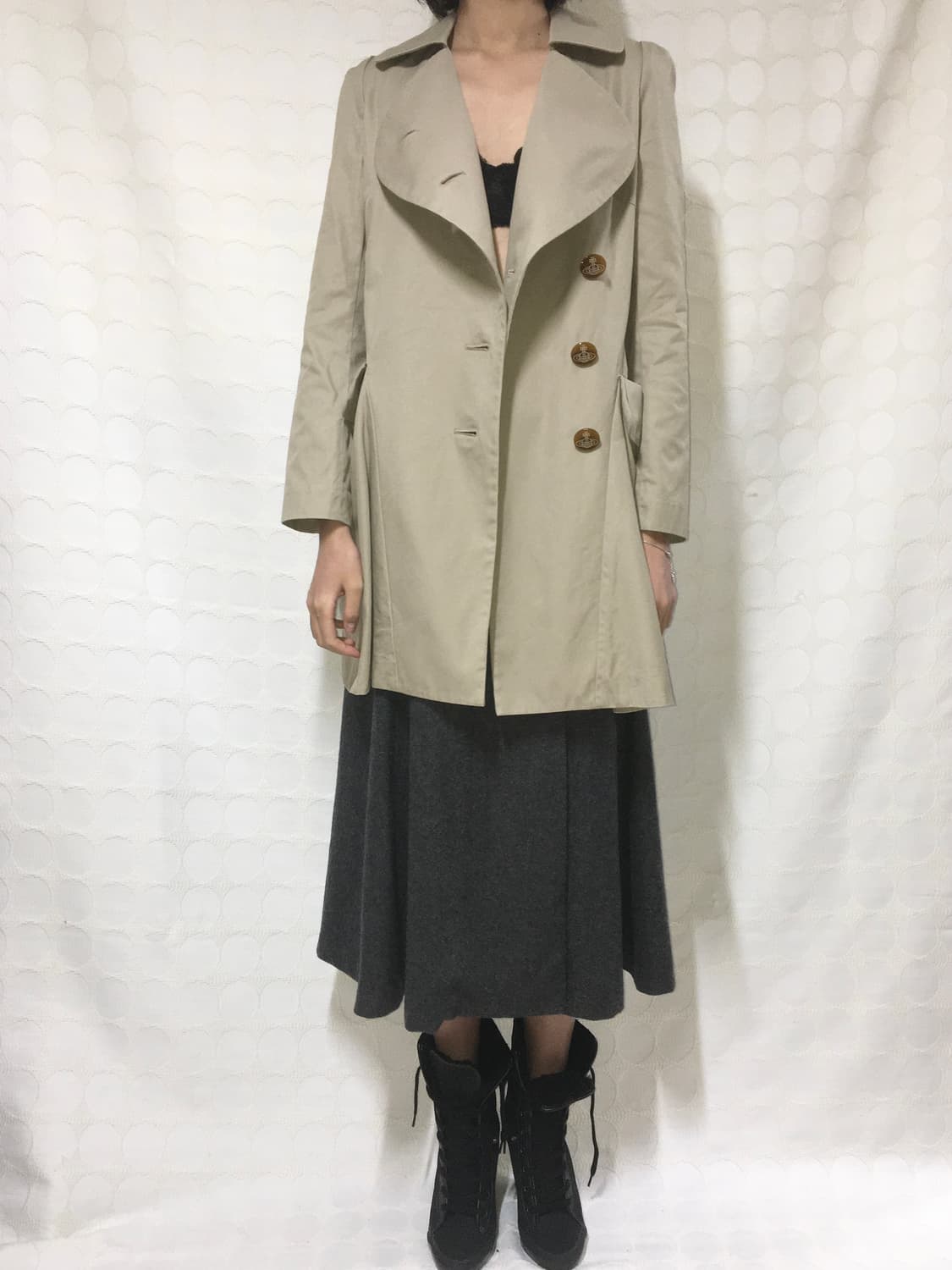  Vivienne westwood orb 면 코트 상품이미지3