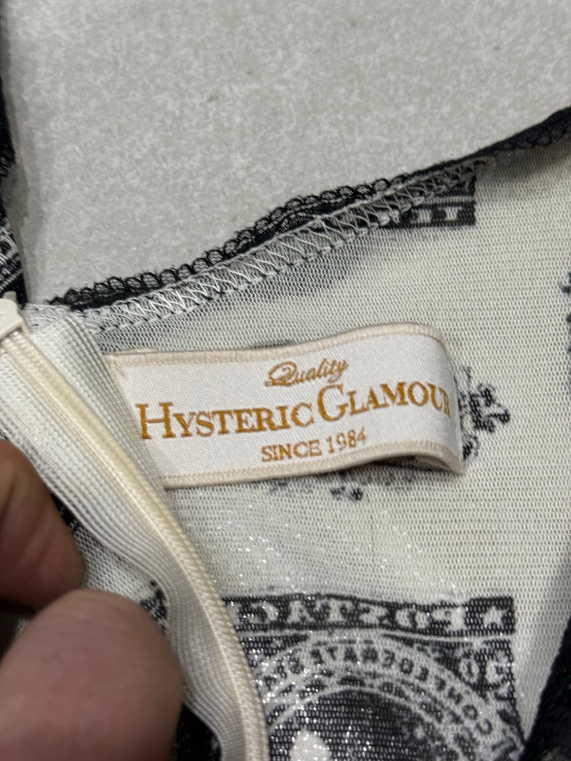 히스테릭 글래머 아카이브 히스걸 두개골 패턴 미니 원피스 상품이미지3