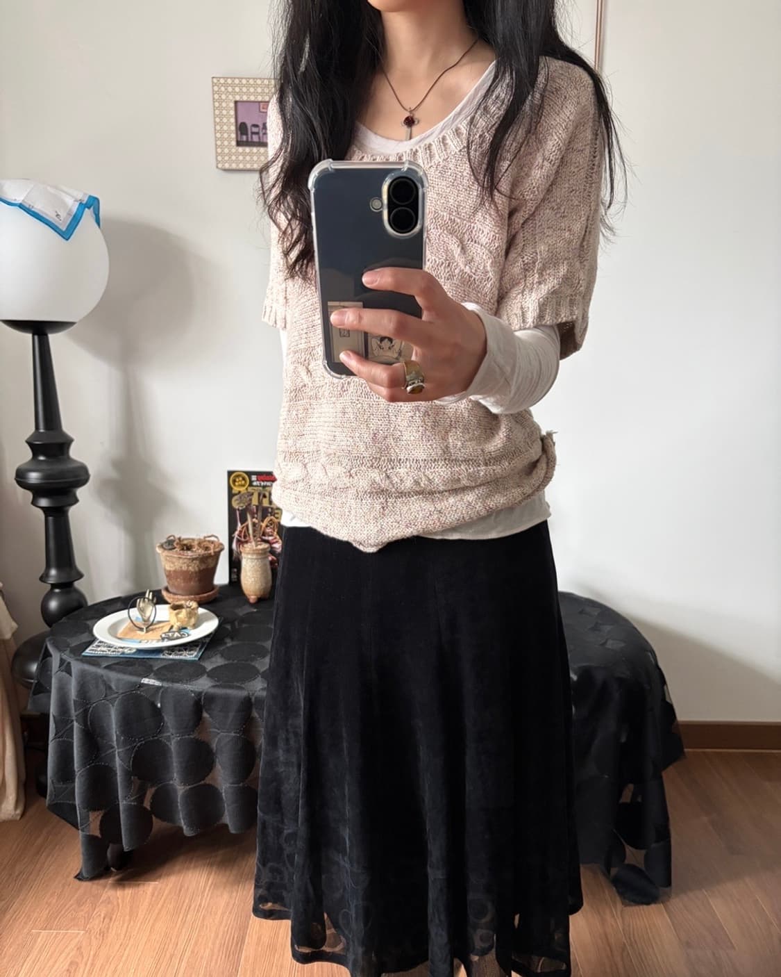 half sleeve knit 상품이미지3