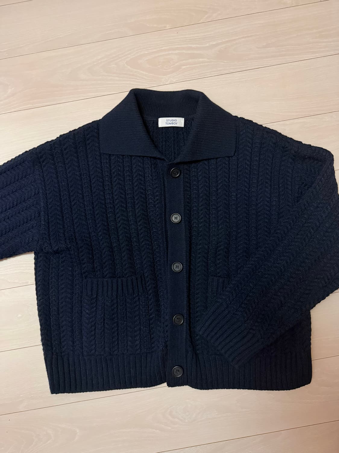 스튜디오톰보이 가디건 네이비 상품이미지1