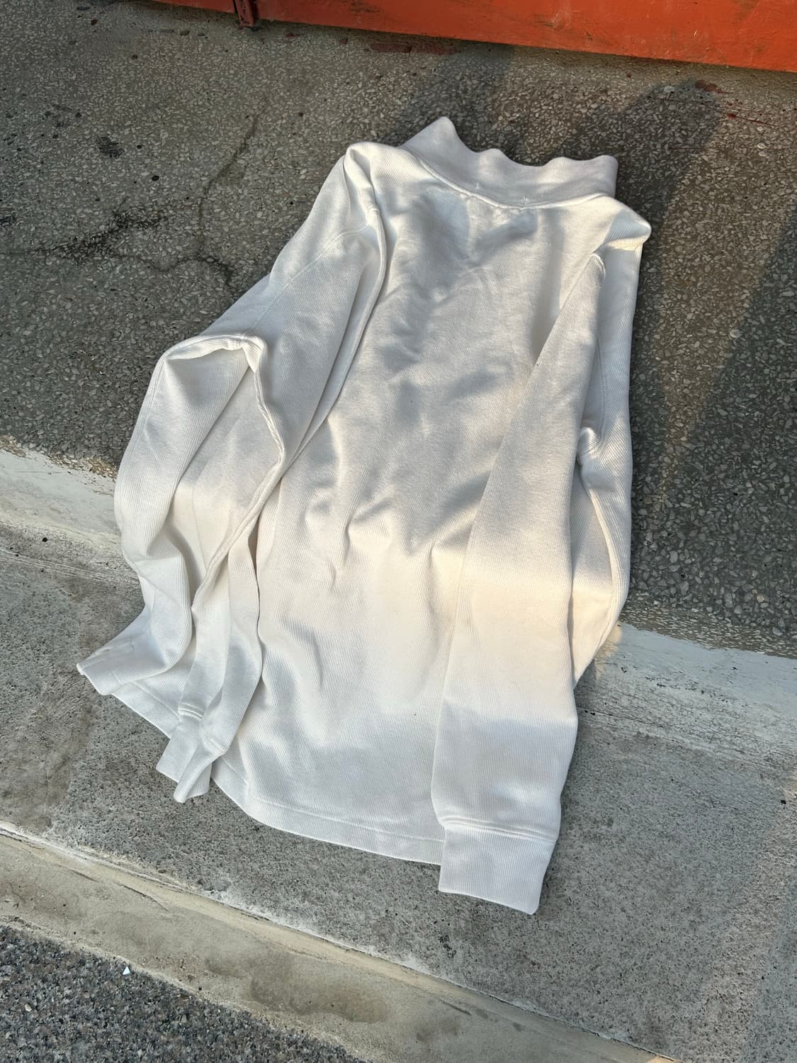 *rare* 2000s polo 폴로 화이트 브라운 포니 니트 반집업ㅠ 상품이미지4