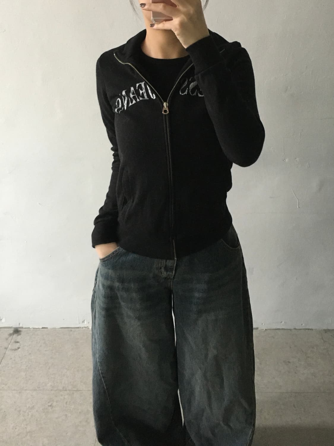 게스 데미지스펠 코튼져지 상품이미지1