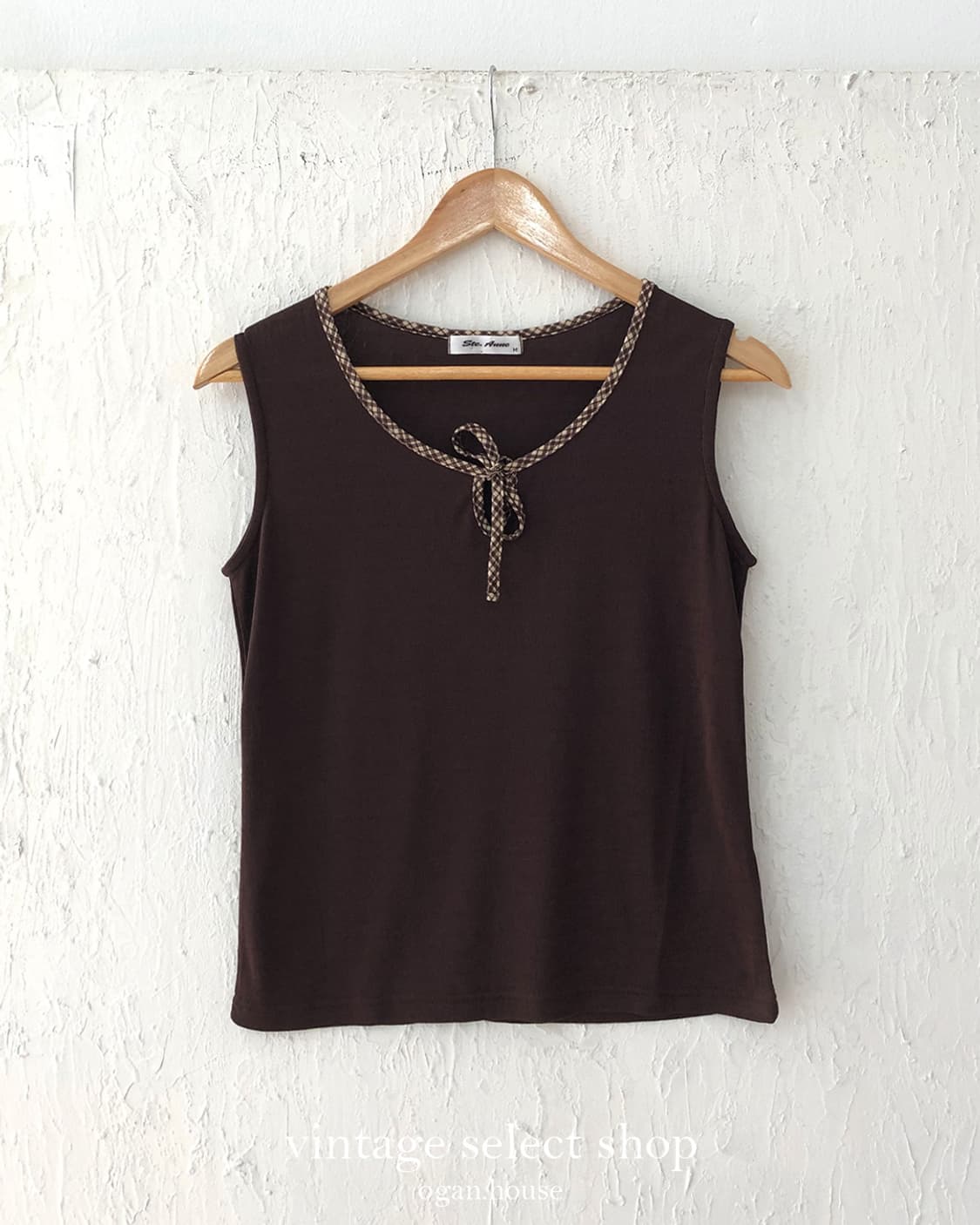 vintage petit ribbon sleeveless top 상품이미지1