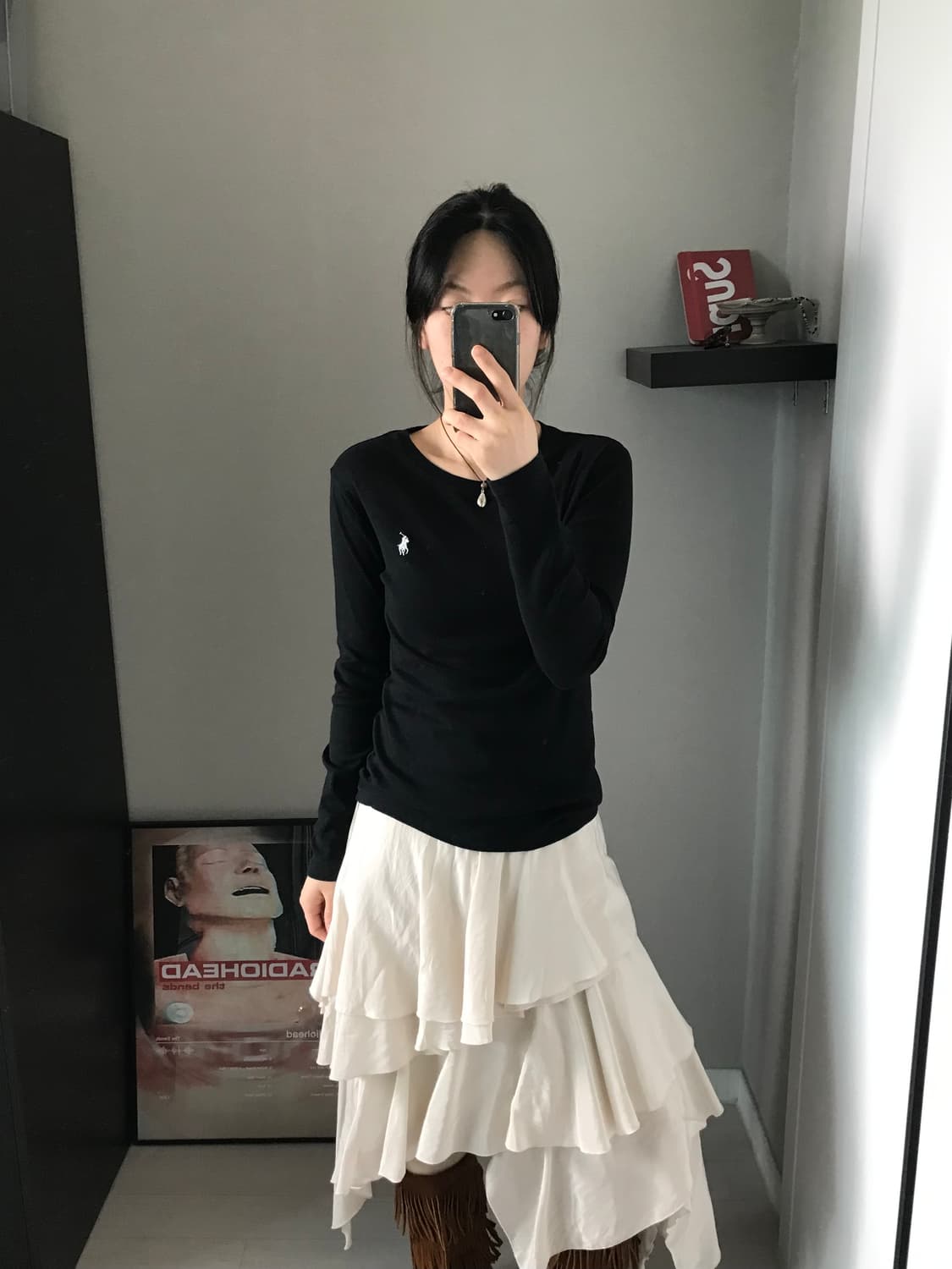 폴로 랄프로렌 QR코드택 포니로고 긴팔 롱슬리브티 상품이미지4