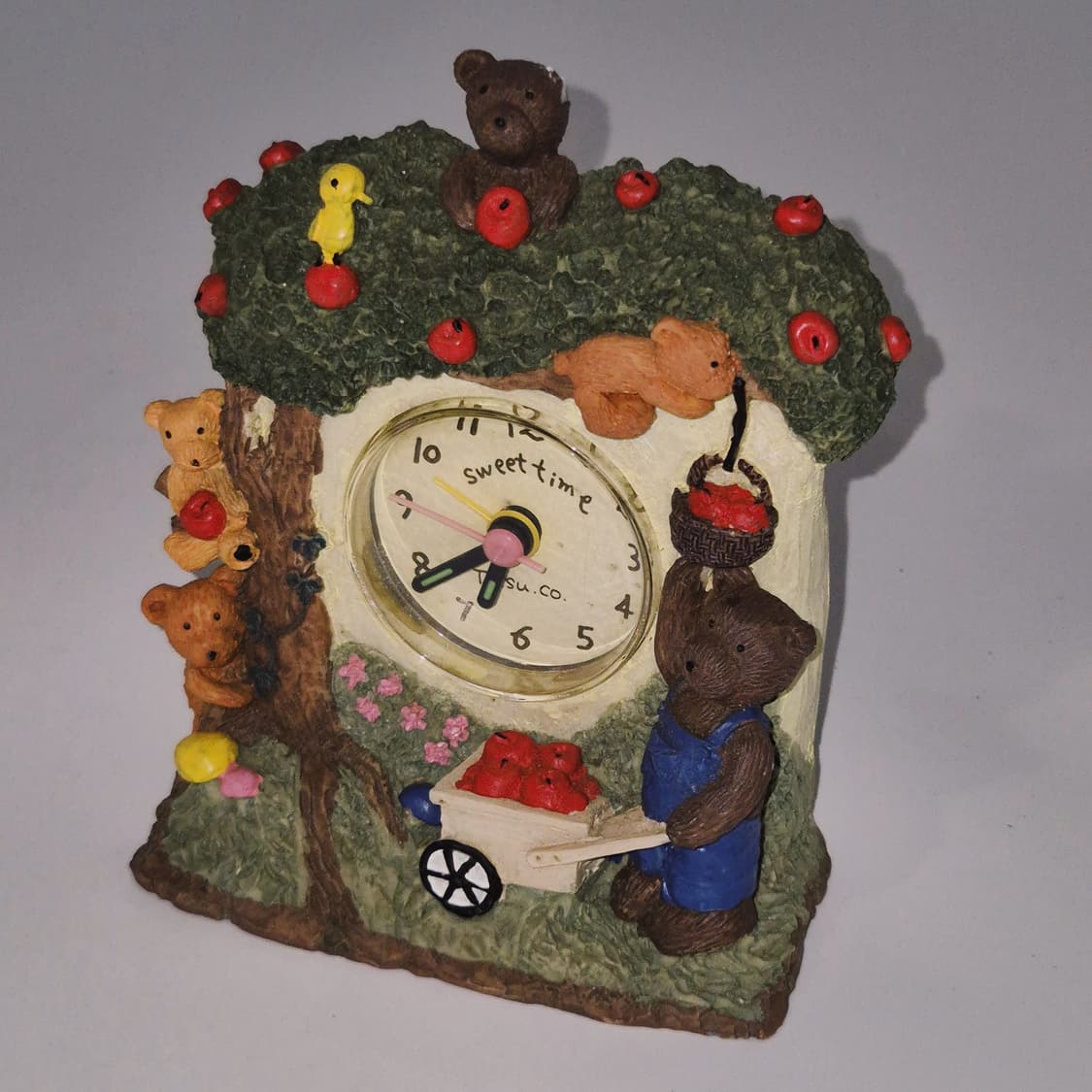 90s 레트로 테디베어 알람 탁상 시계 상품이미지9