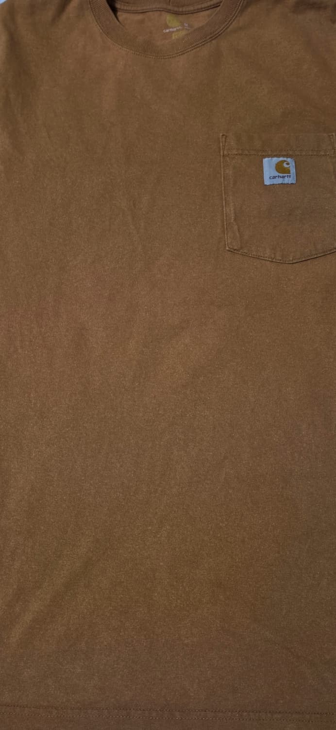 칼하트 포켓 반팔 티셔츠 브라운 M 상품이미지5