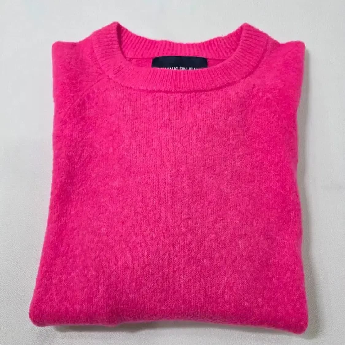 캘빈클라인 진 핫핑크 로고 니트 (컨디션 최상) 55 상품이미지2