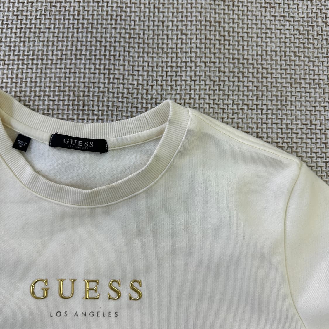 M 게스 로고 프린팅 맨투맨 0424D 상품이미지3