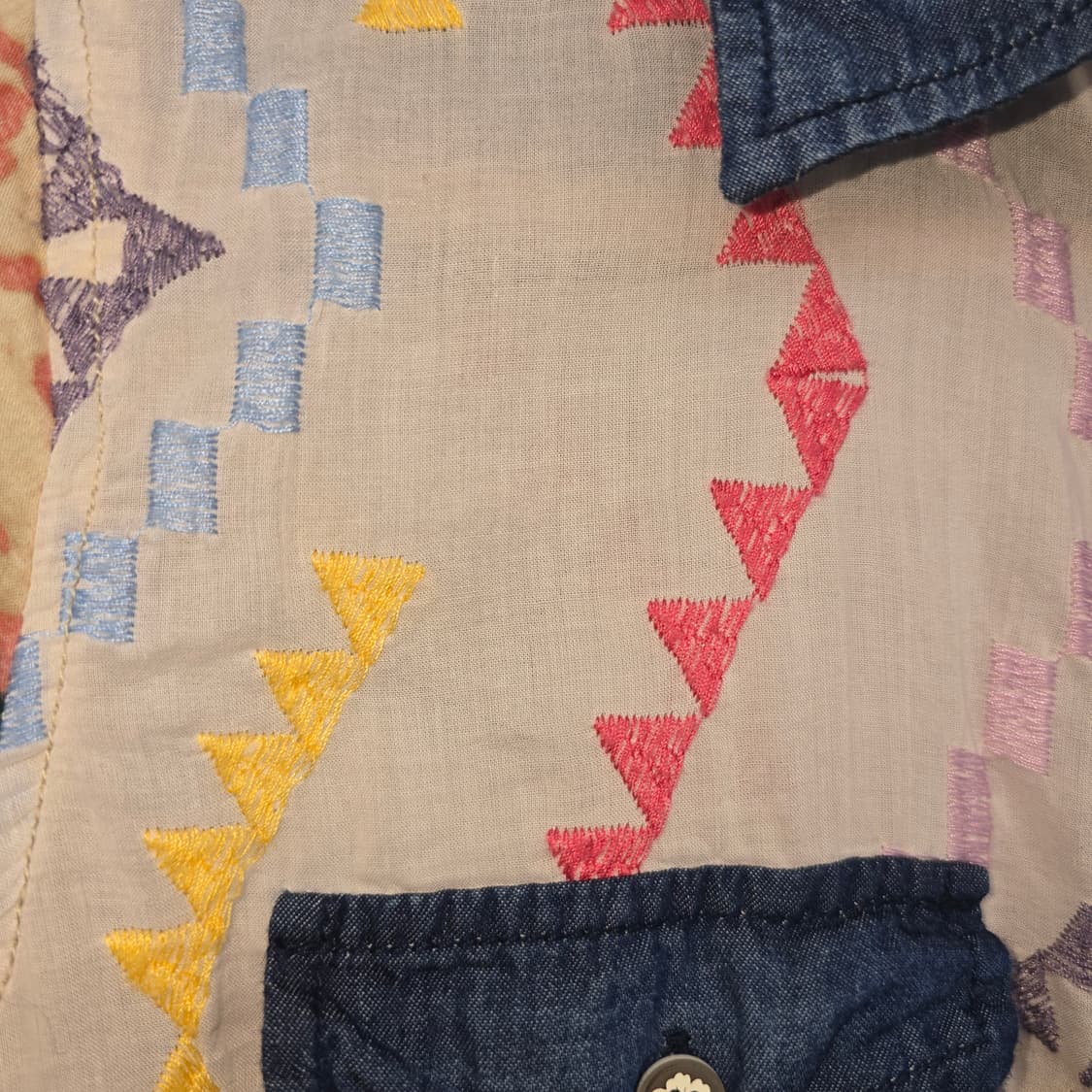 Desigual 패턴 자수 셔츠 S 상품이미지8