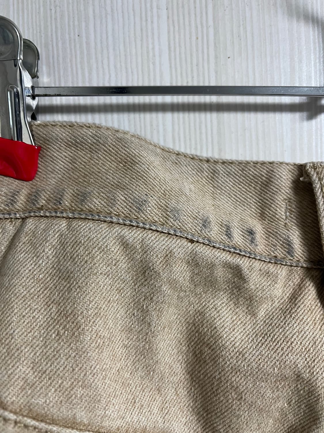 ETCE 이티씨이 사이드 포켓 데님 베이지 L사이즈 1회착 상품이미지6