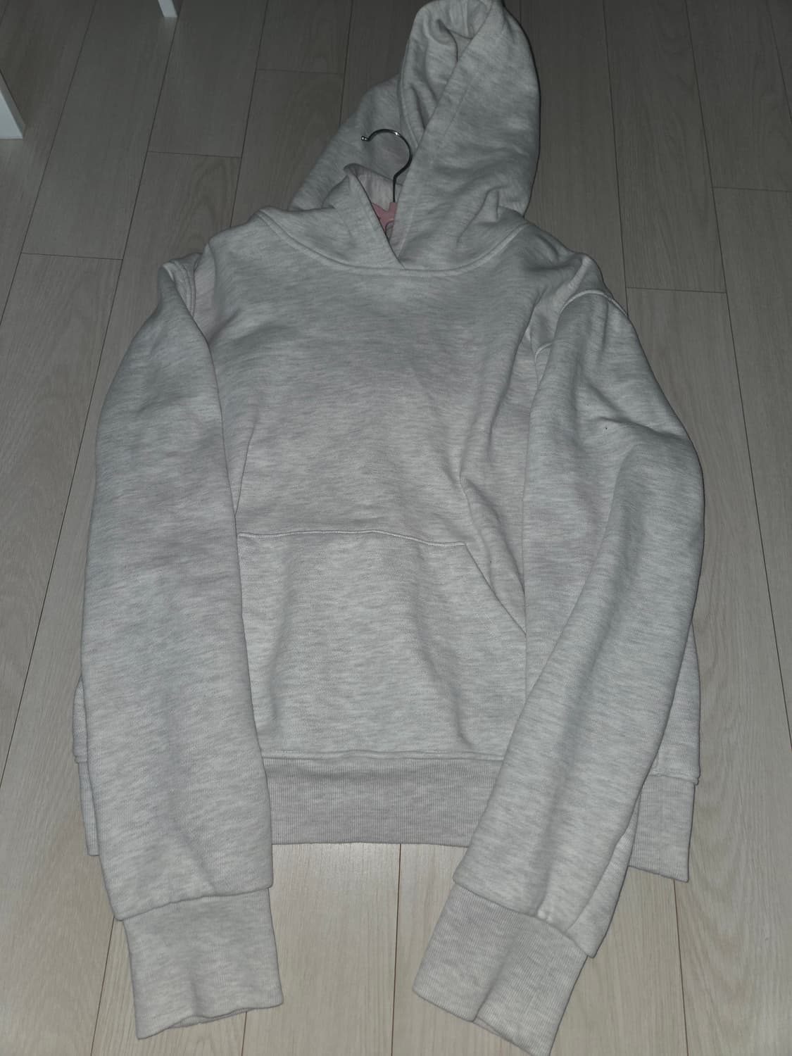 체메씨 BOW HOODIE (WHITE MELANGE) 상품이미지3