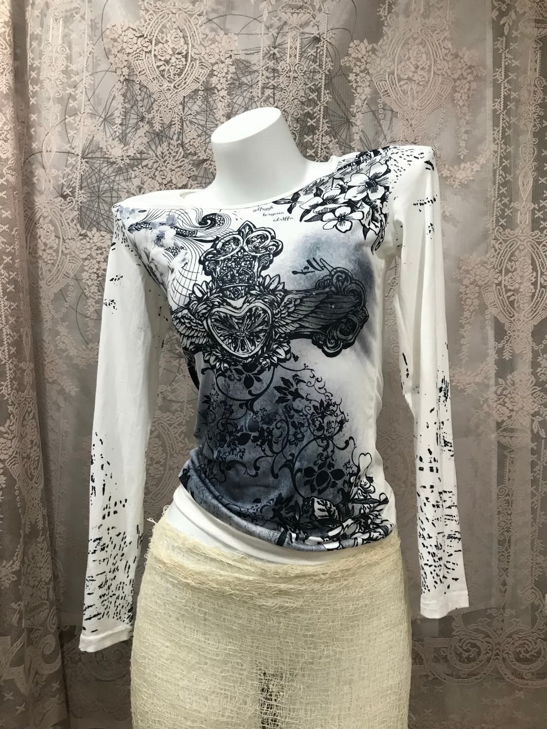 빈티지 프린팅 티셔츠 슬리브 상품이미지2