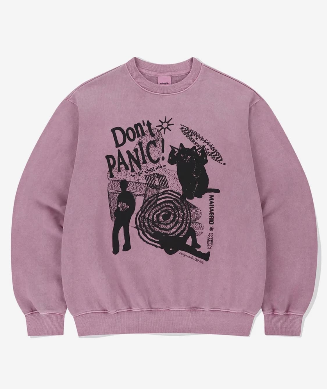 마하그리드 핑크 피그먼트 스웻셔츠 M 상품이미지1