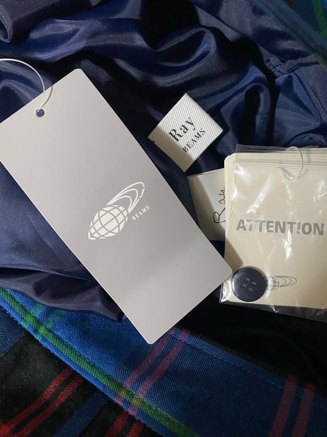 레이빔즈 체크 스커트 상품이미지5