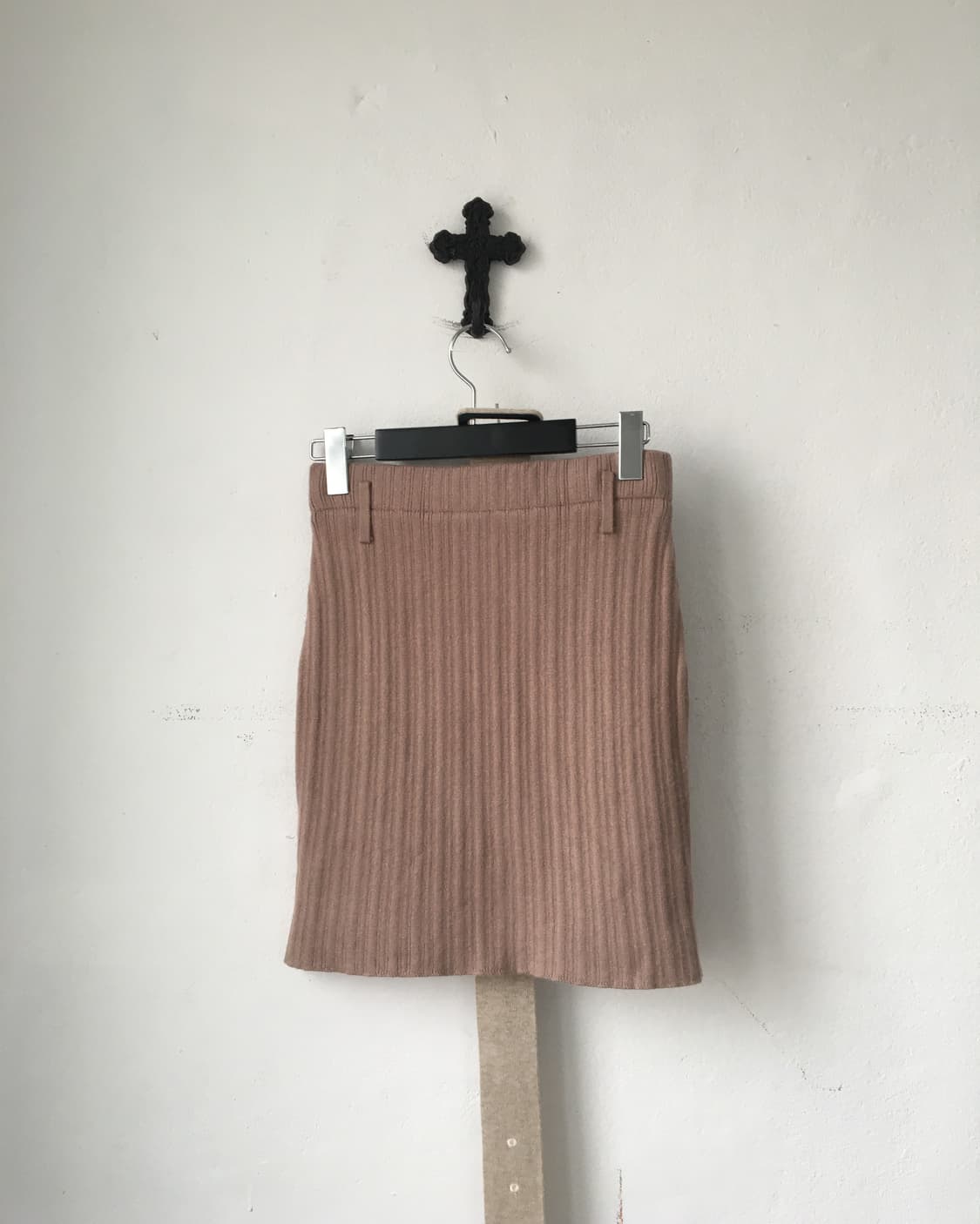 Belted ribbed knit skirt 상품이미지2