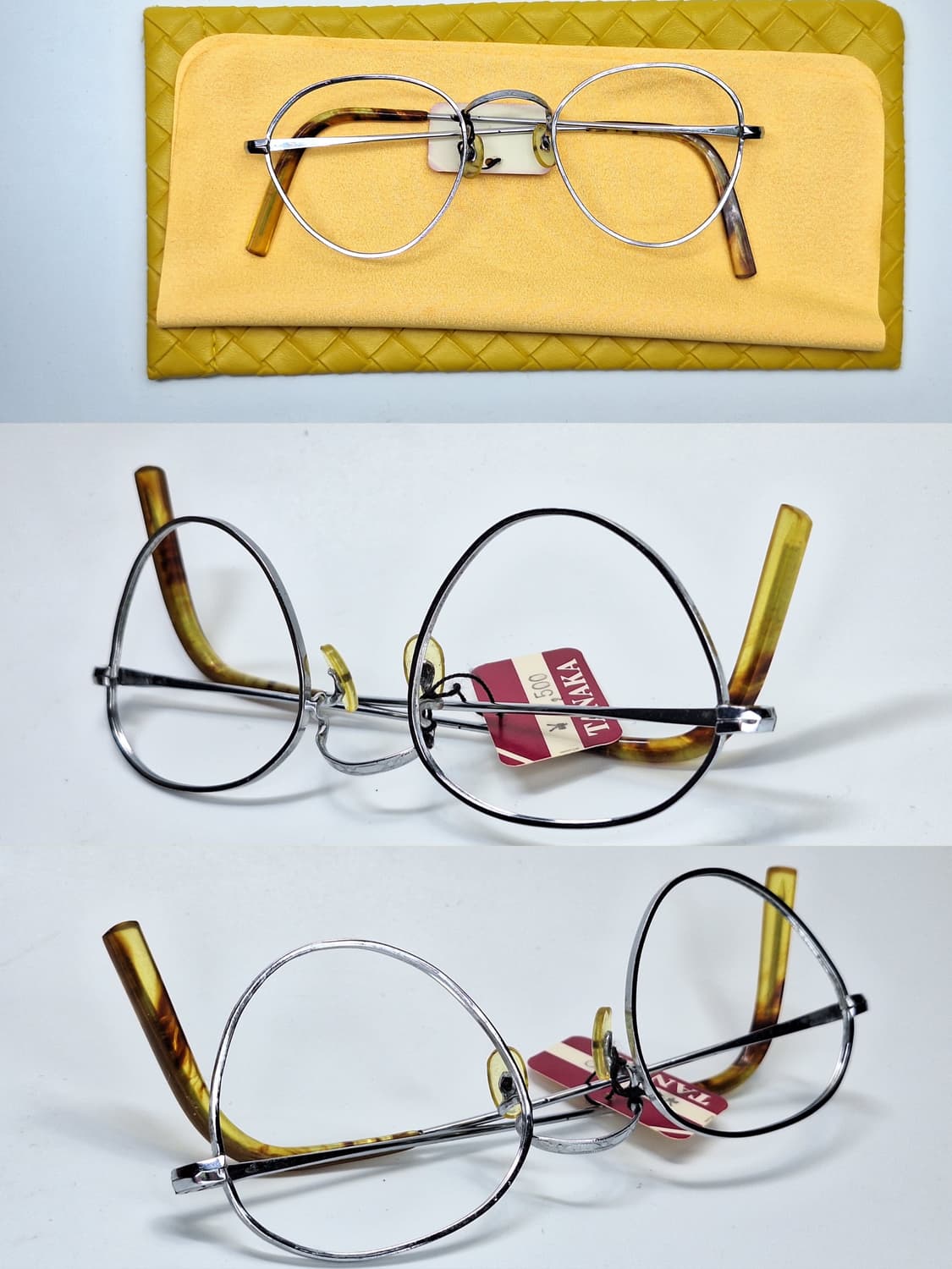 80s 일본제 빈티지 데드스톡 미사용/역삼각형 판토형 안경테 클래식 상품이미지2