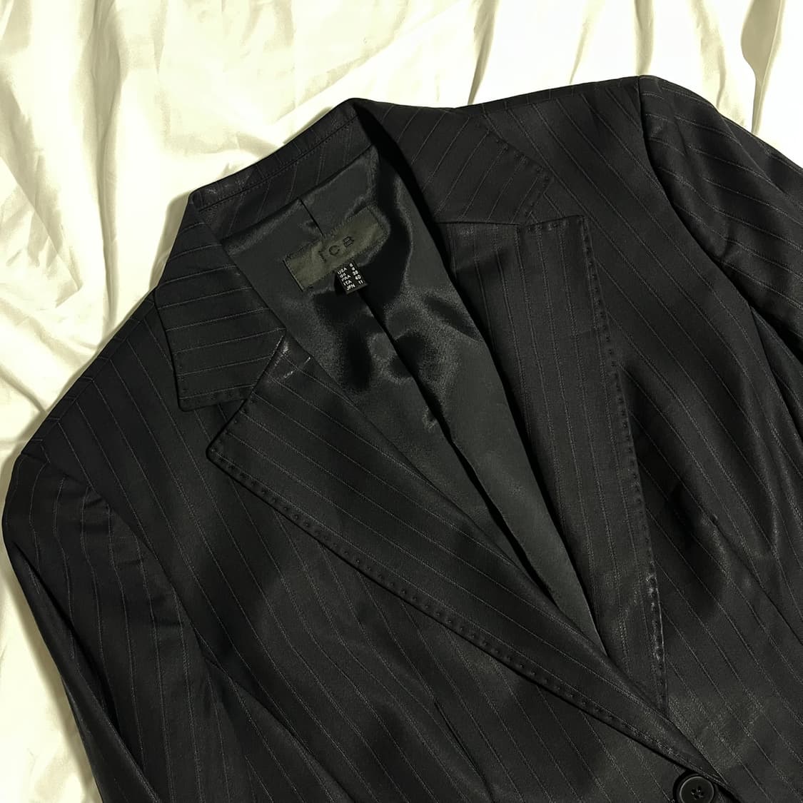 ICB . 슬림핏 스트라이프 블레이저 상품이미지3