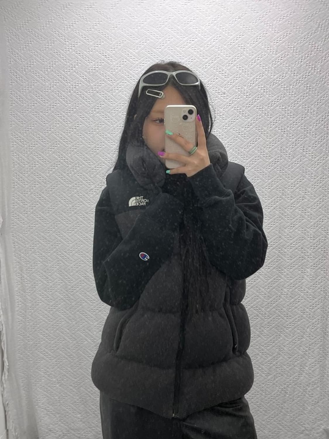 노스페이스 눕시 넥워머 거위털 패딩 조끼 95 C06864 상품이미지2