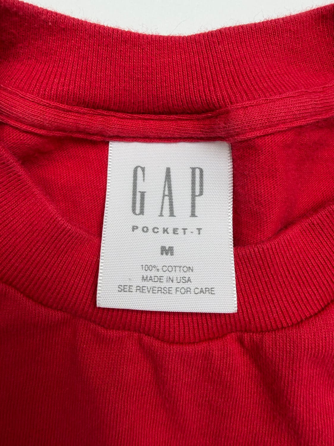 90s Gap Pocket Tee (red) 상품이미지3
