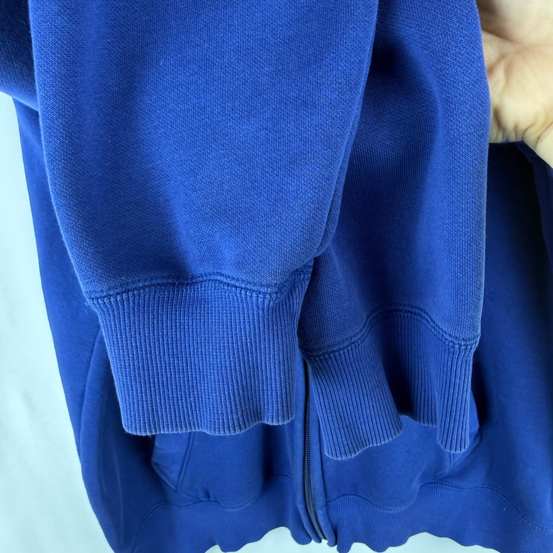 S) 푸마 자수로고 후드집업 블루 상품이미지4