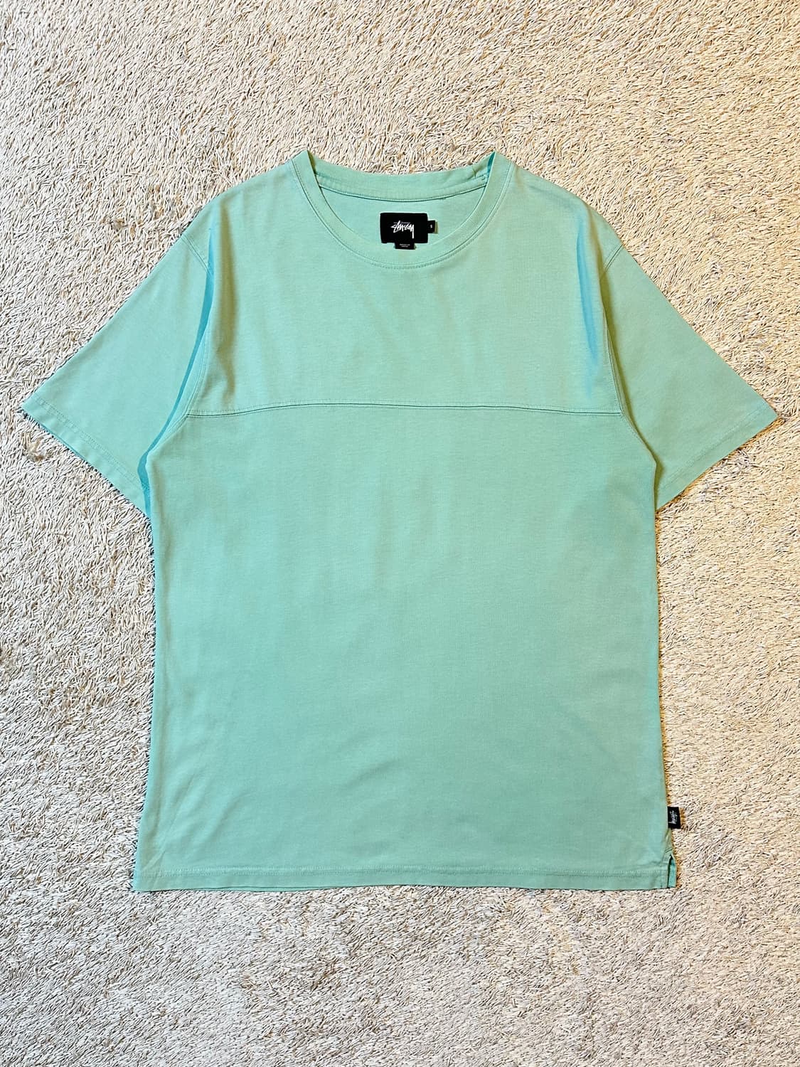 희귀) 스투시 STUSSY 백로고 반팔 티셔츠 민트 상품이미지2