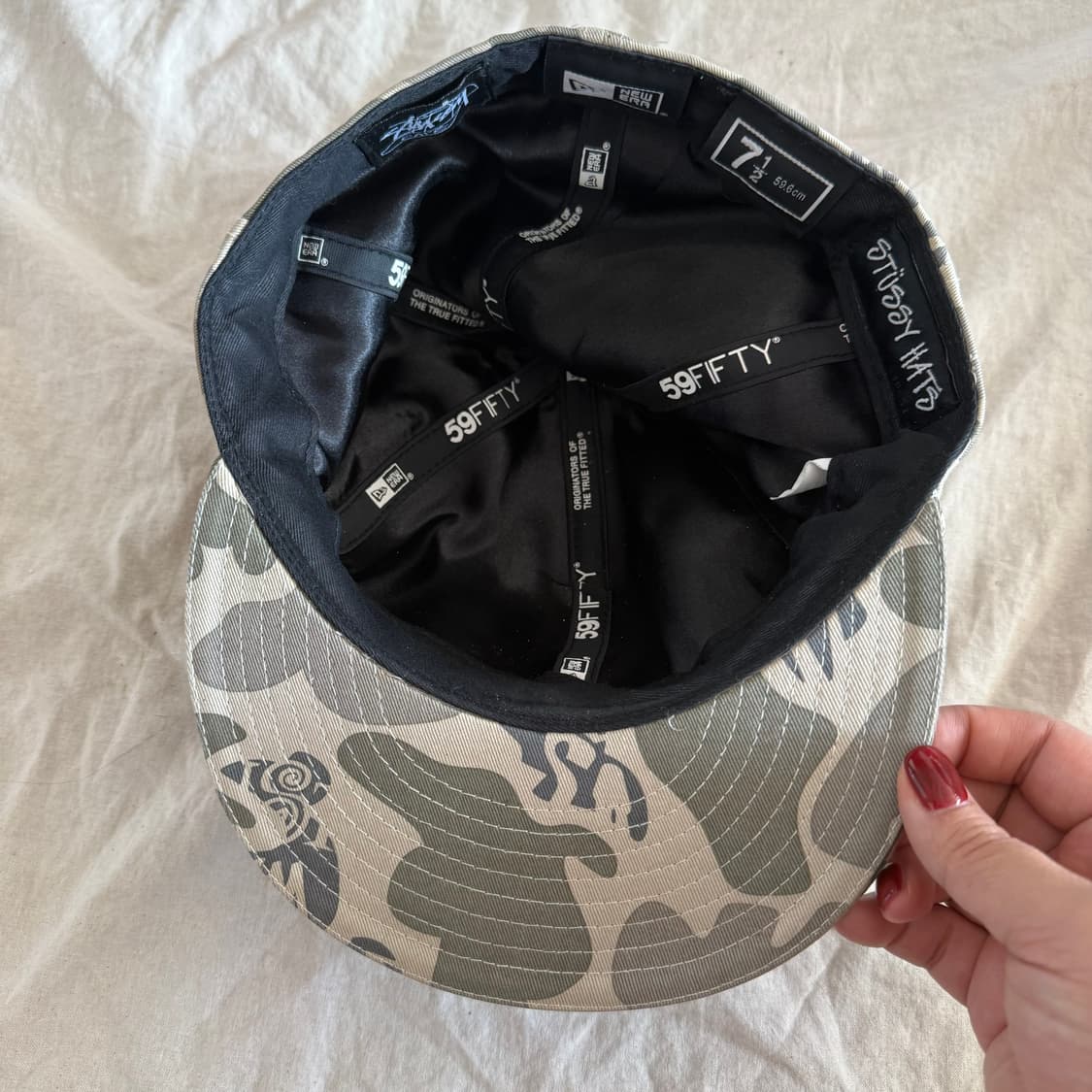 스투시 x 뉴에라 카모 캡  상품이미지6