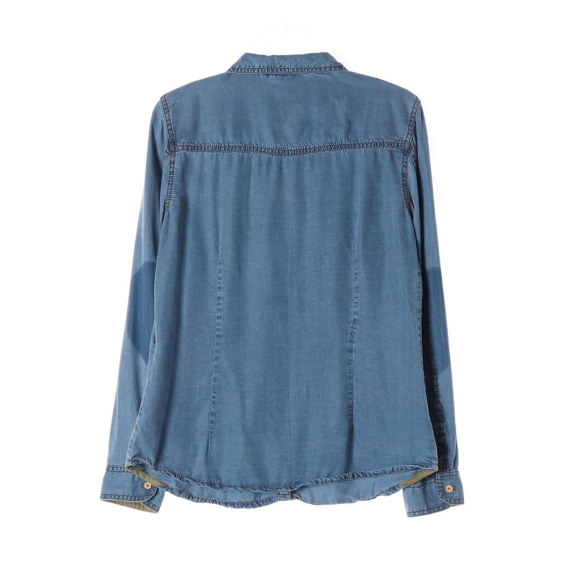 ZARA 워싱 디테일 리오셀 데님 셔츠 L 상품이미지2