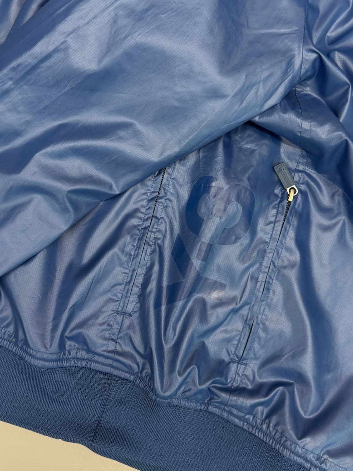 Y-3 요지야마모토 블루 폴리쉘 집업 자켓 상품이미지4