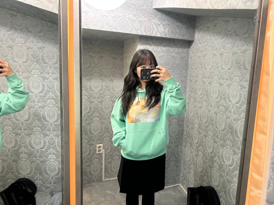 나비버스 민트 후드티 상품이미지2