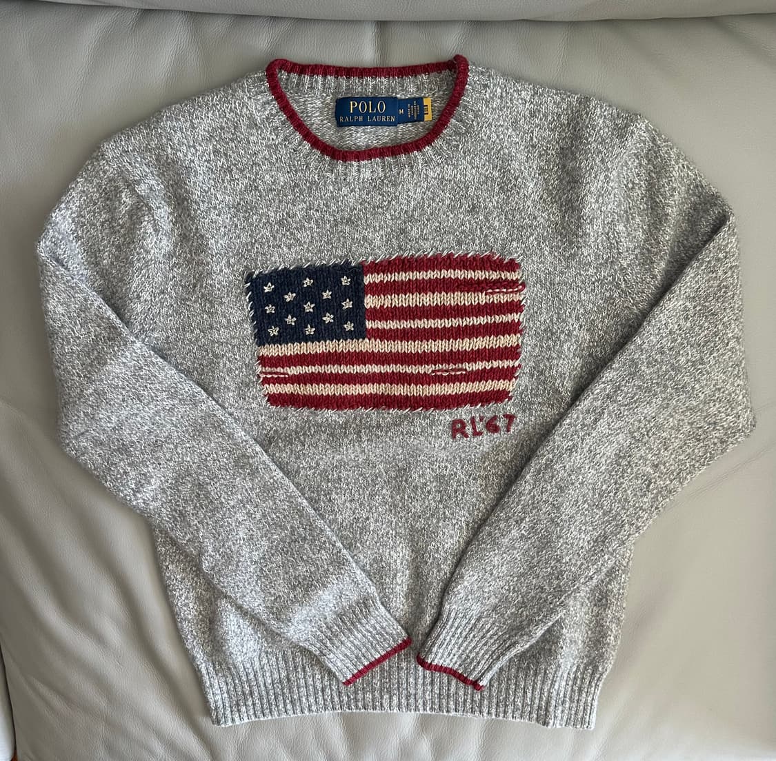 폴로 랄프로렌 성조기 니트 M 상품이미지2