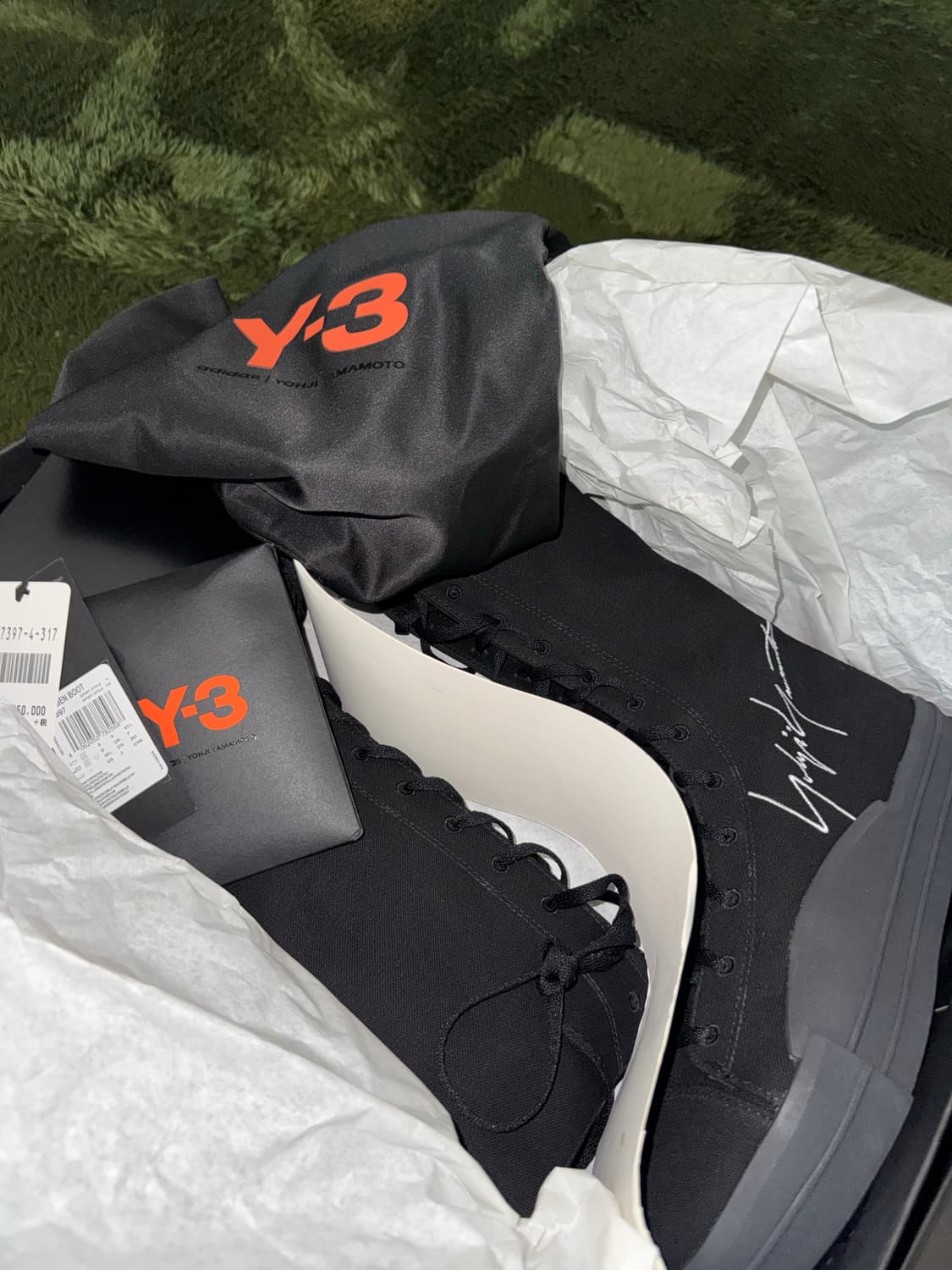 [275] Y-3 요지 야마모토 아디다스 유벤 엠브로더리 로고 부츠 상품이미지8