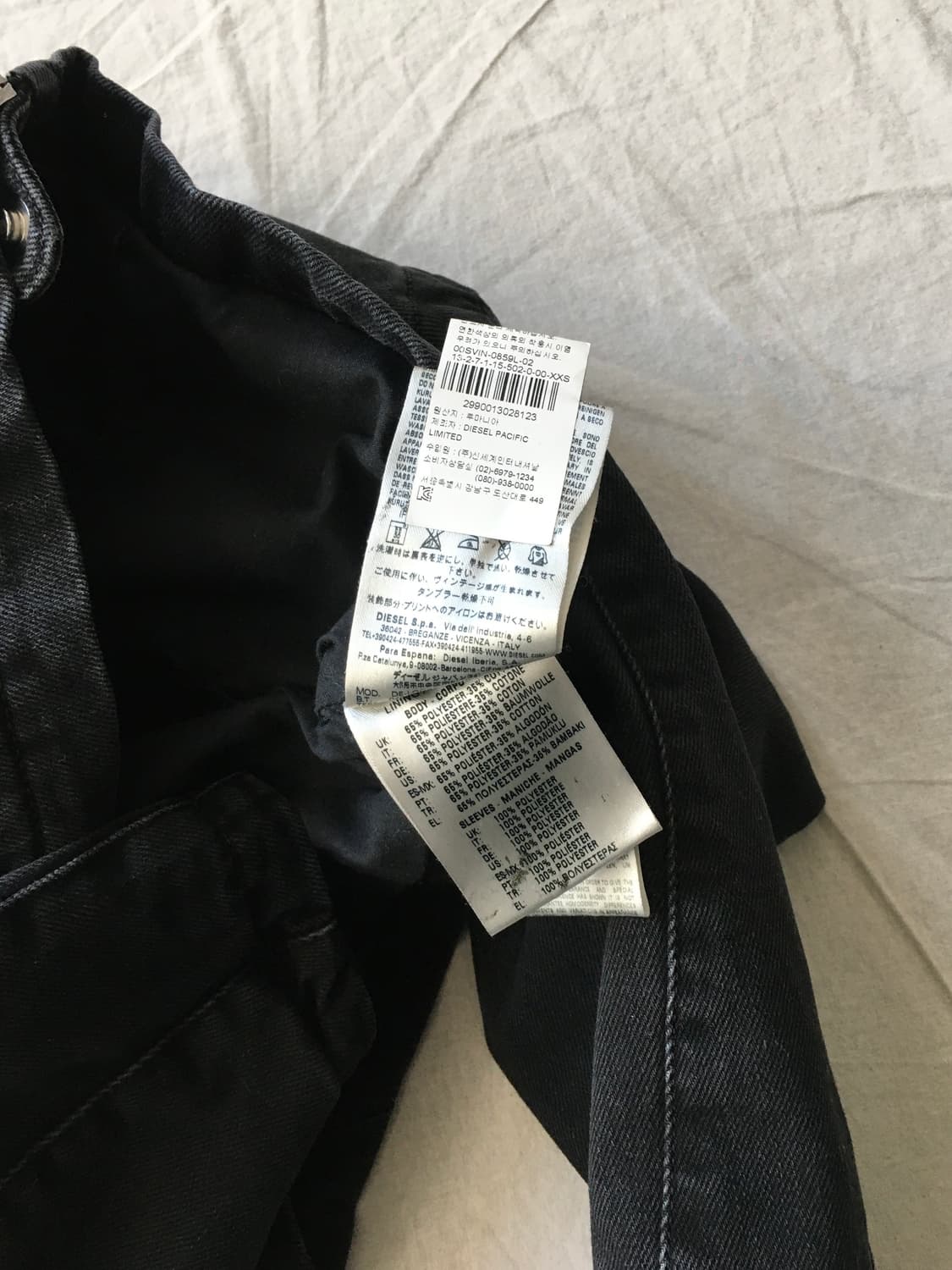 디젤 흑청데님 라이더 자켓 상품이미지6