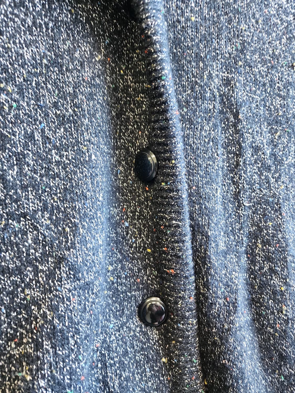 울 퀼팅 패턴 가디건 상품이미지3