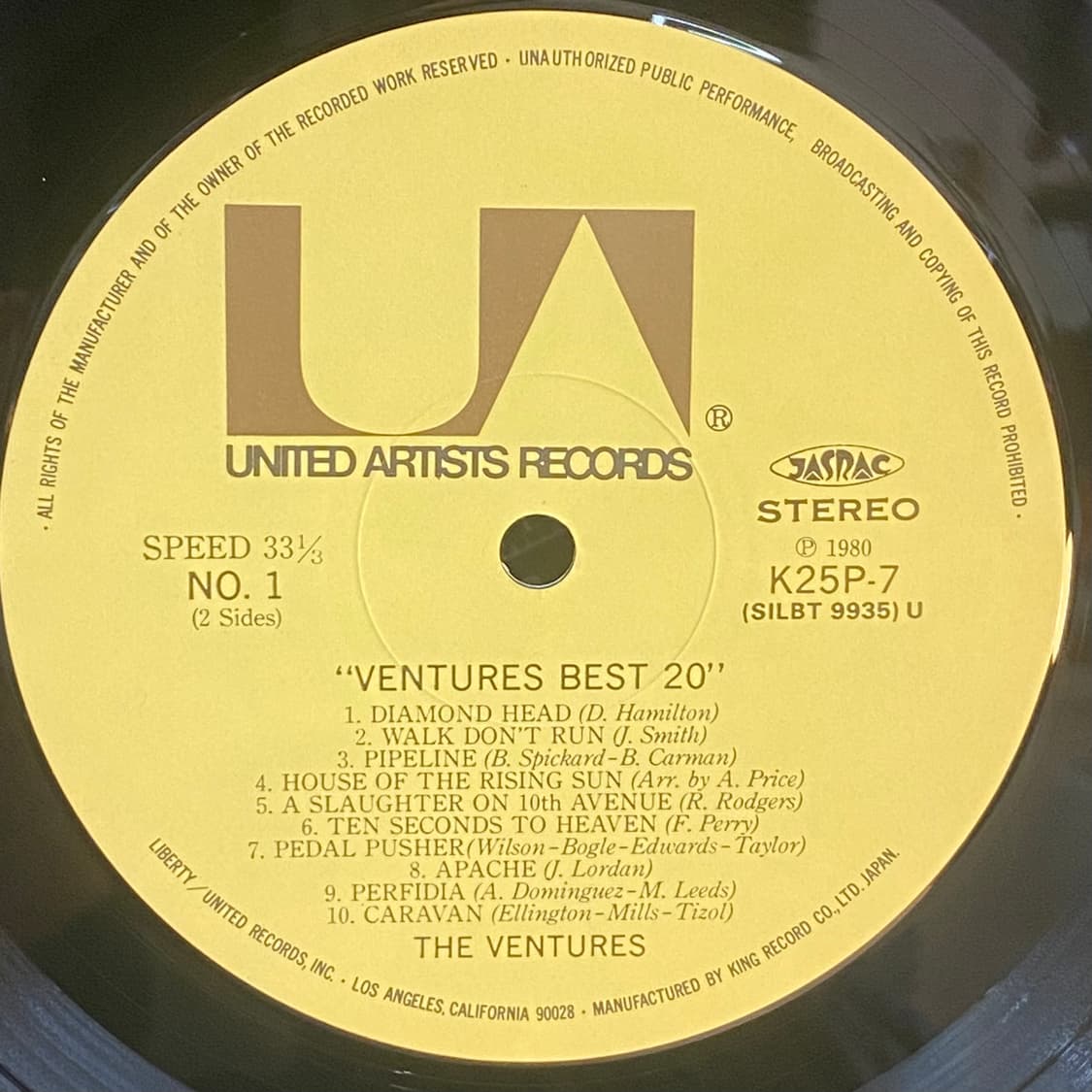 (LP) The Ventures -Ventures Best 20 상품이미지4