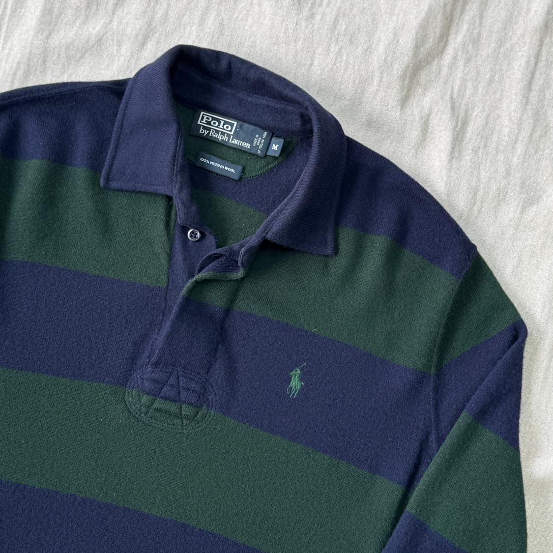 폴로랄프로렌 90s 메리노울 암패치 니트 M 상품이미지2