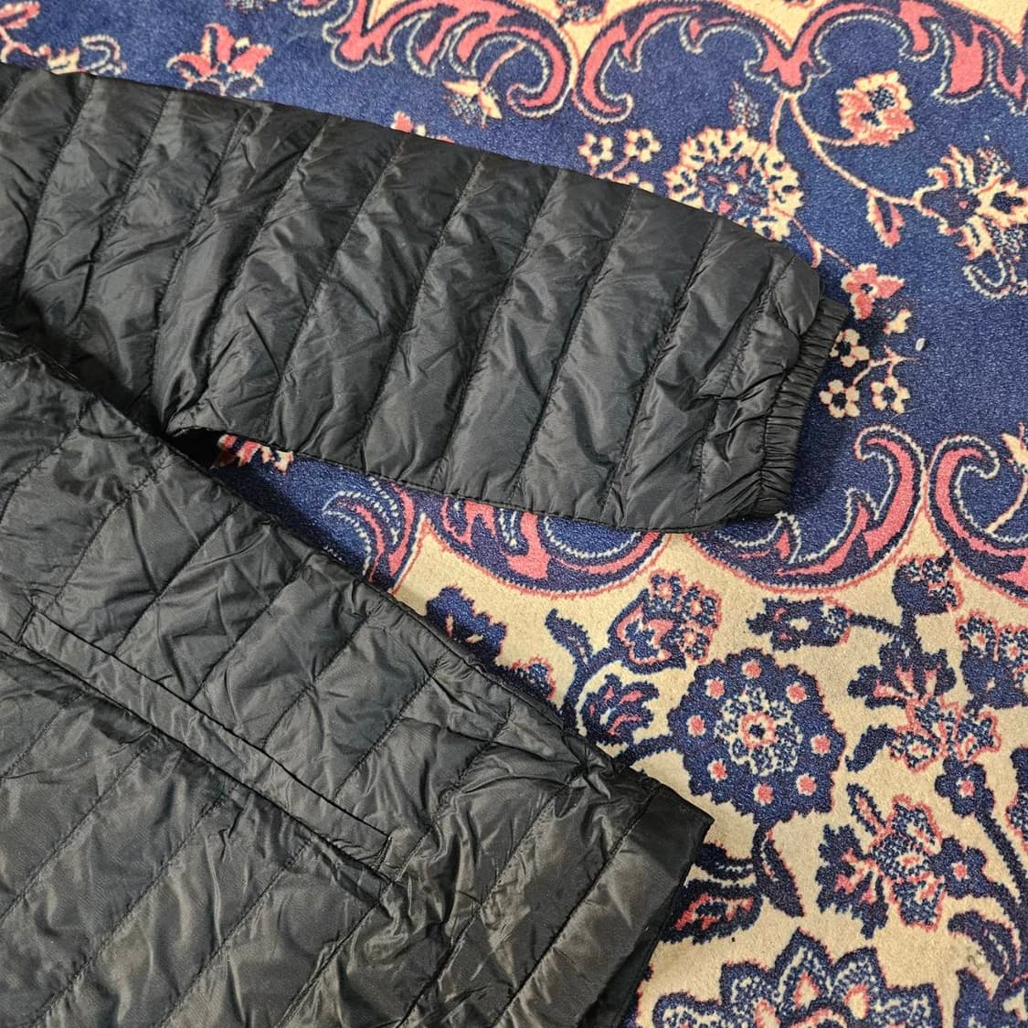 웨스트우드 20fw 구스다운 덧댐 블럭 경량 패딩 상품이미지4