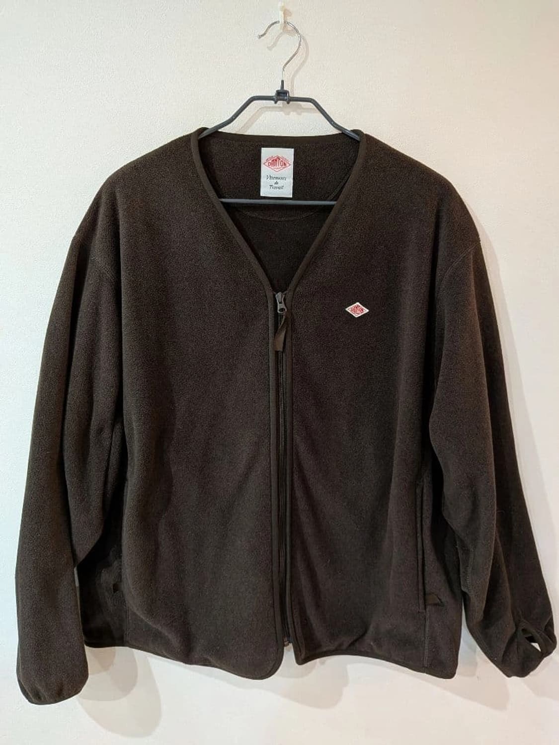 단톤 폴라텍 플리스 V넥 재킷 상품이미지1