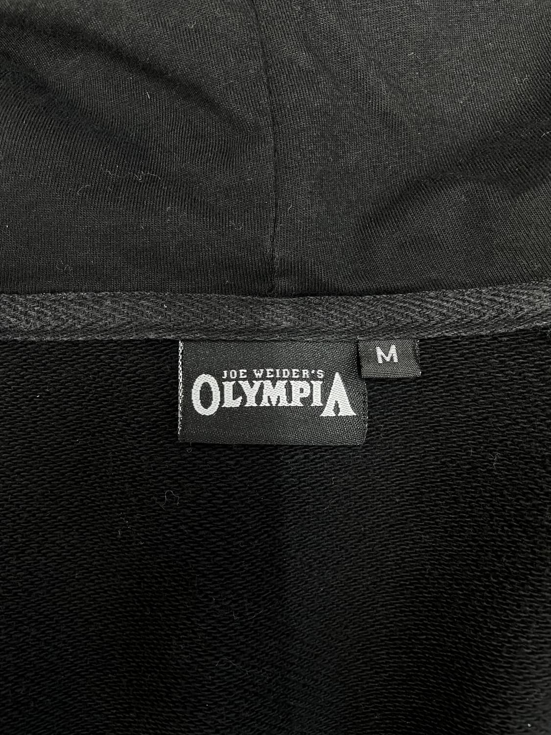 조 웨이더 올림피아 자수 로고 후드 집업 블랙 상품이미지3