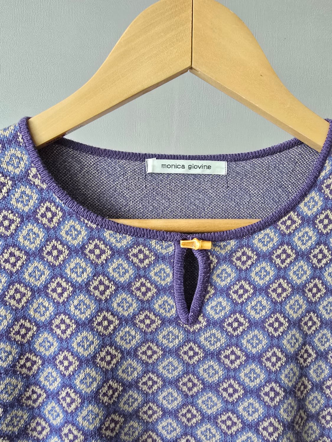 우드 버튼 디테일 니트 탑 상품이미지3