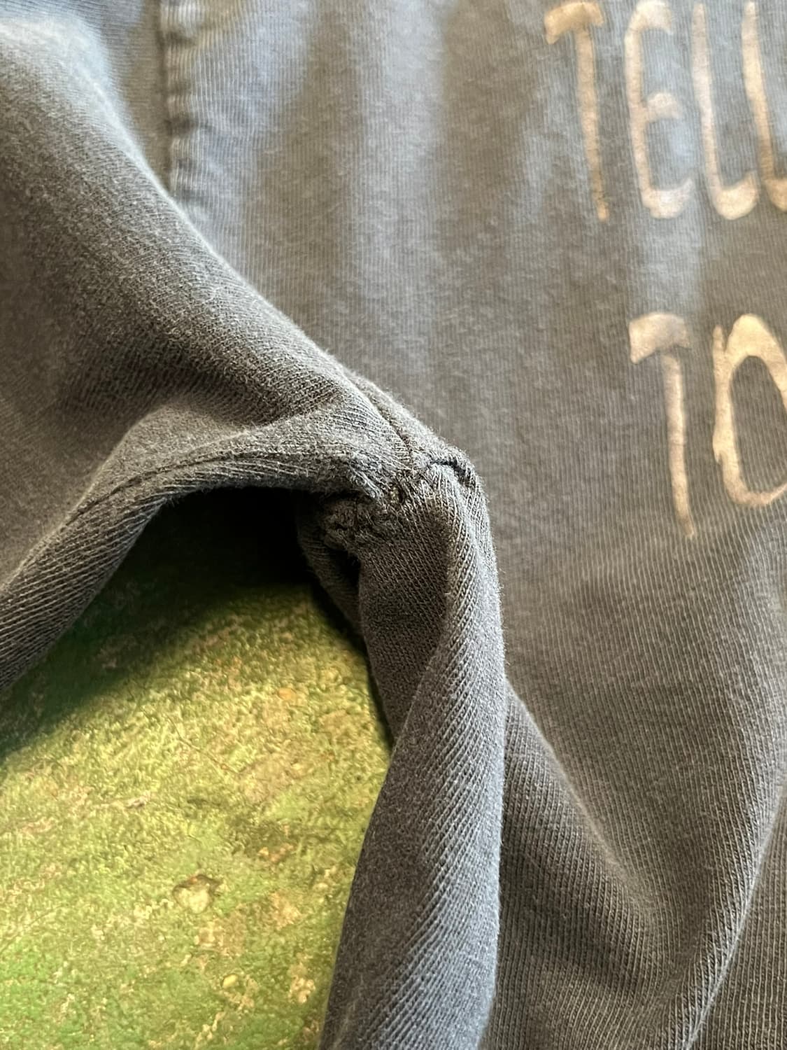 00's [M] 빈티지 롱슬리브 바이커 플레임 스컬 그래픽 워싱 쵸퍼 상품이미지9