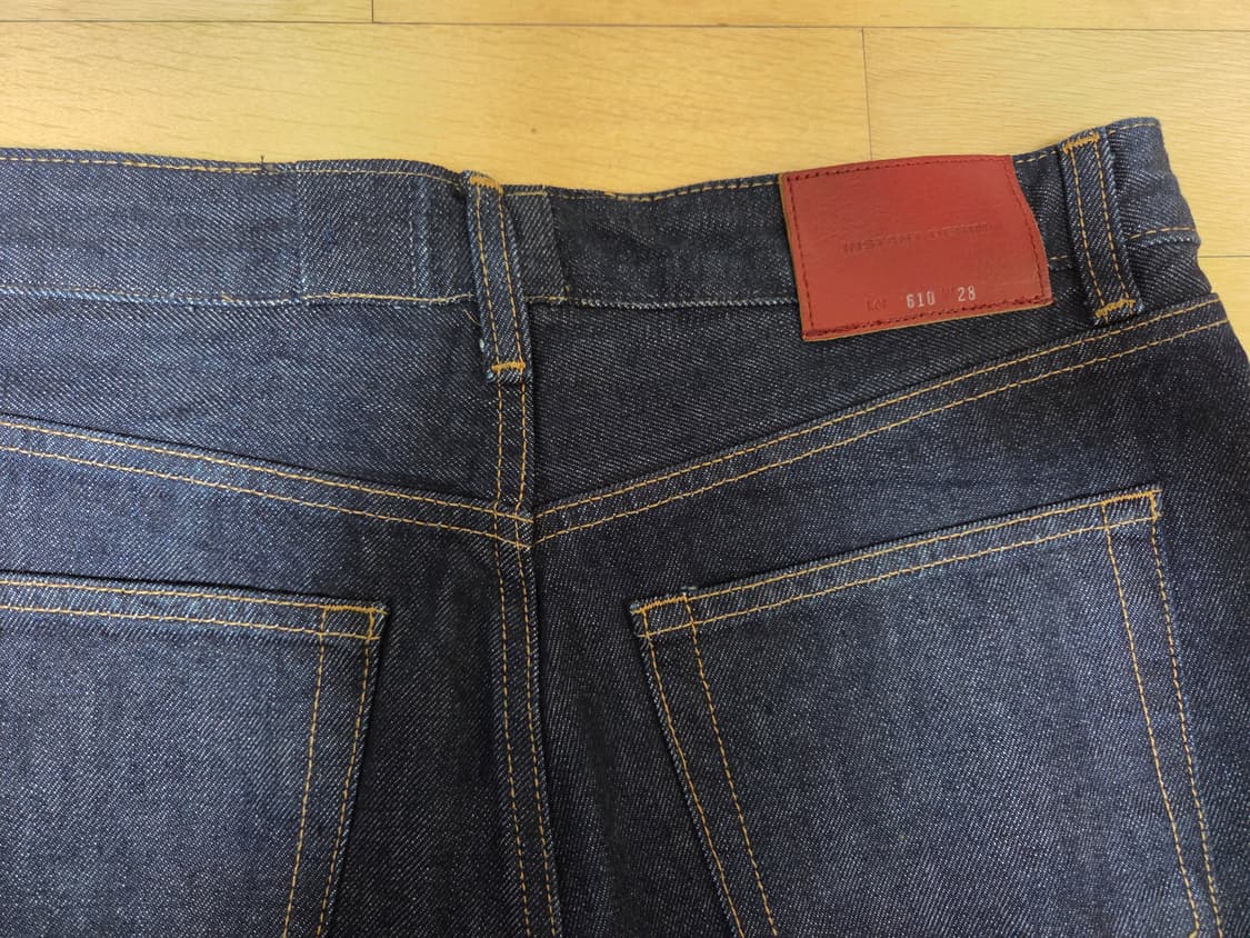 브랜디드 610 히시토모 수빈골드 인디고 원워시 데님팬츠 28 상품이미지3