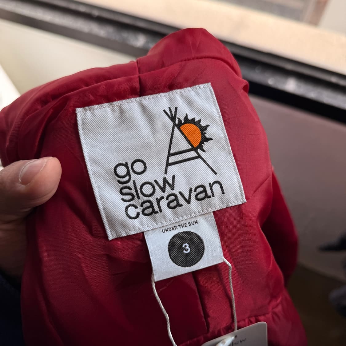 고 슬로우 카라반 배색 플리스 후드 집업 자켓 상품이미지7