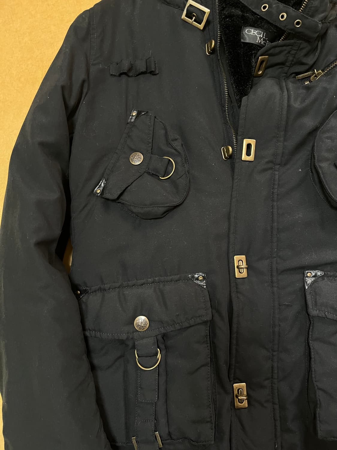 빈티지 세실맥비 블랙 야상 점퍼 패딩 와투케 상품이미지4