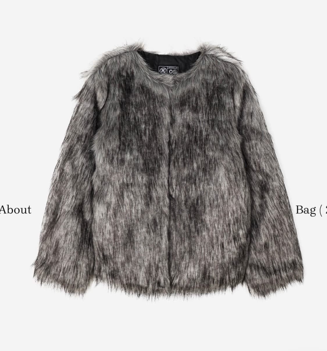 미스테리어스호텔 퍼자켓 그레이 상품이미지2