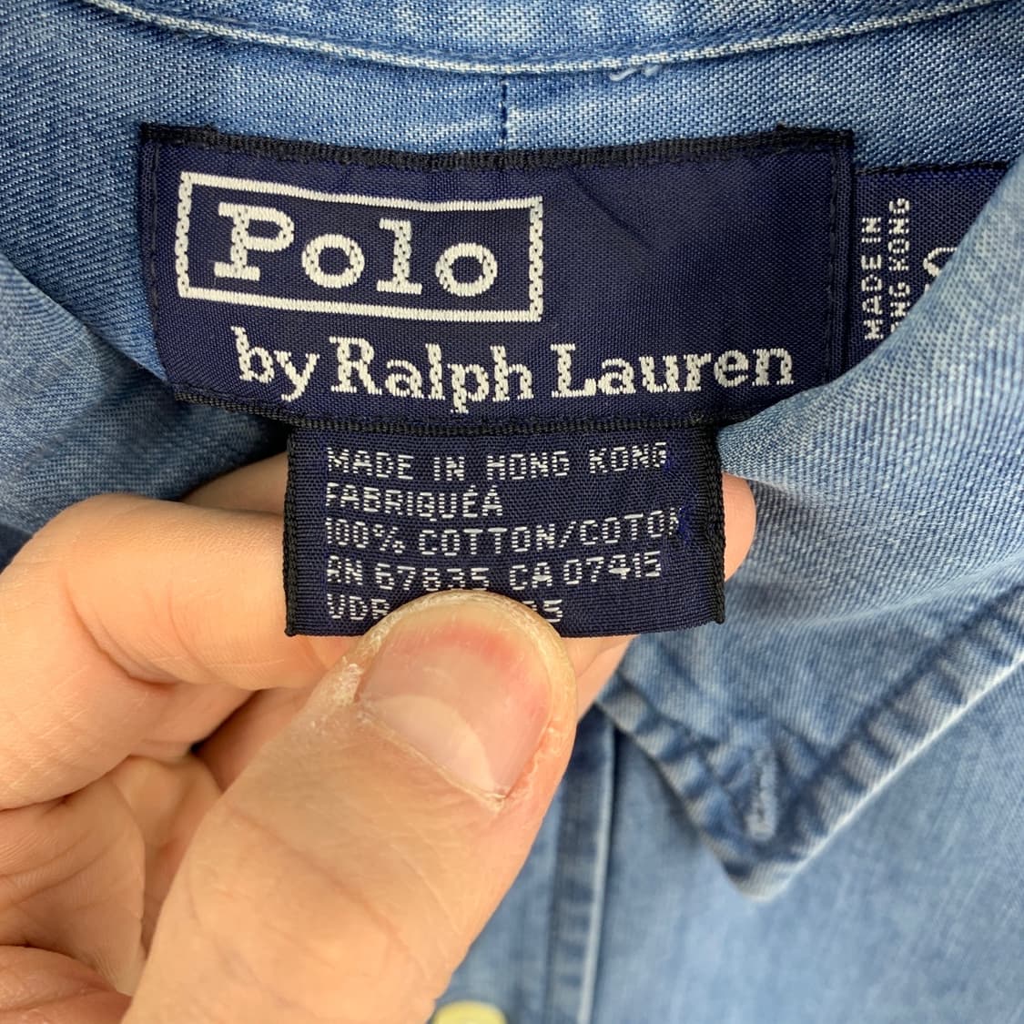 폴로랄프로렌 포니로고 데님셔츠 상품이미지6