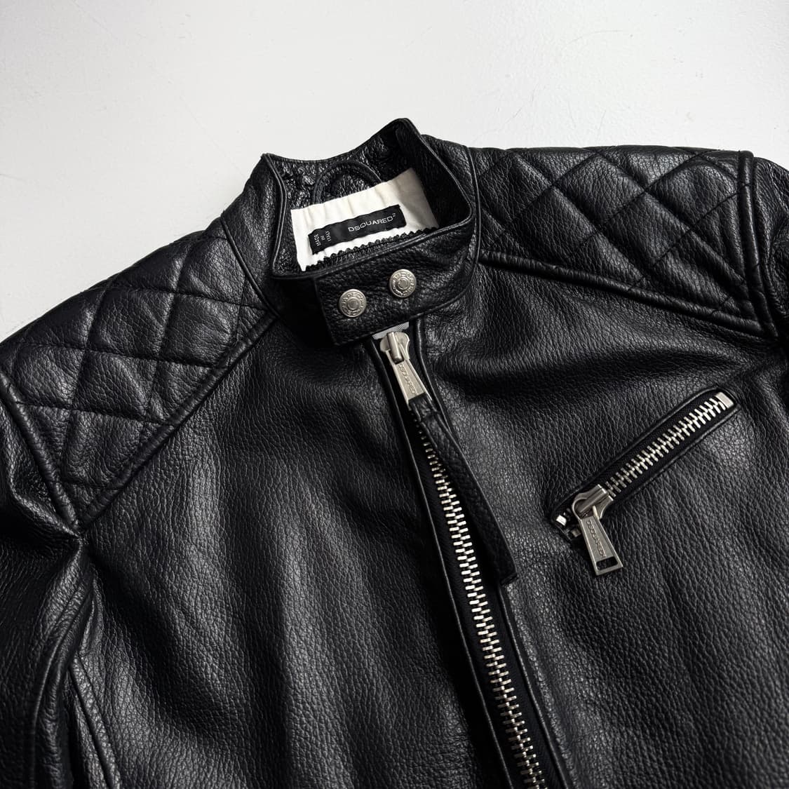 디스퀘어드 바이커 리얼레더 라이더 가죽 자켓 상품이미지4