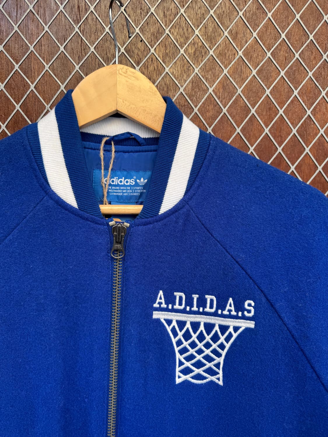 아디다스 스트리트 바시티 울 집업 점퍼 자켓 M 새상품 상품이미지2